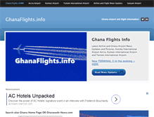 Tablet Screenshot of ghanaflights.info